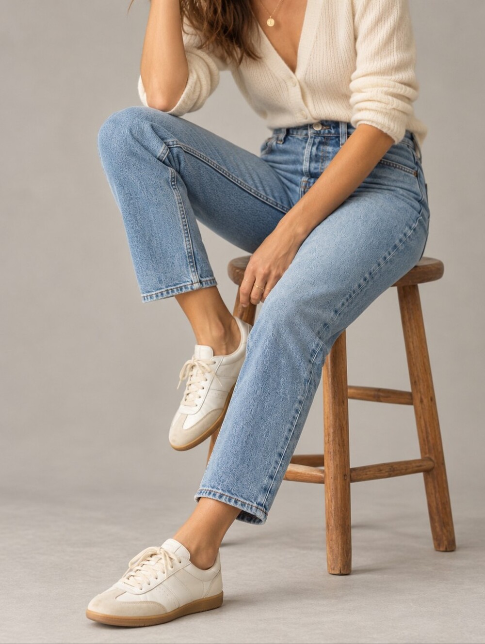 RE/DONE 90s High Rise Ankle Crop Jeans Mid 90s Wash Straight Leg Womens Size 25